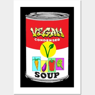 Vegan Soup Can 2 by LowEndGraphics Posters and Art